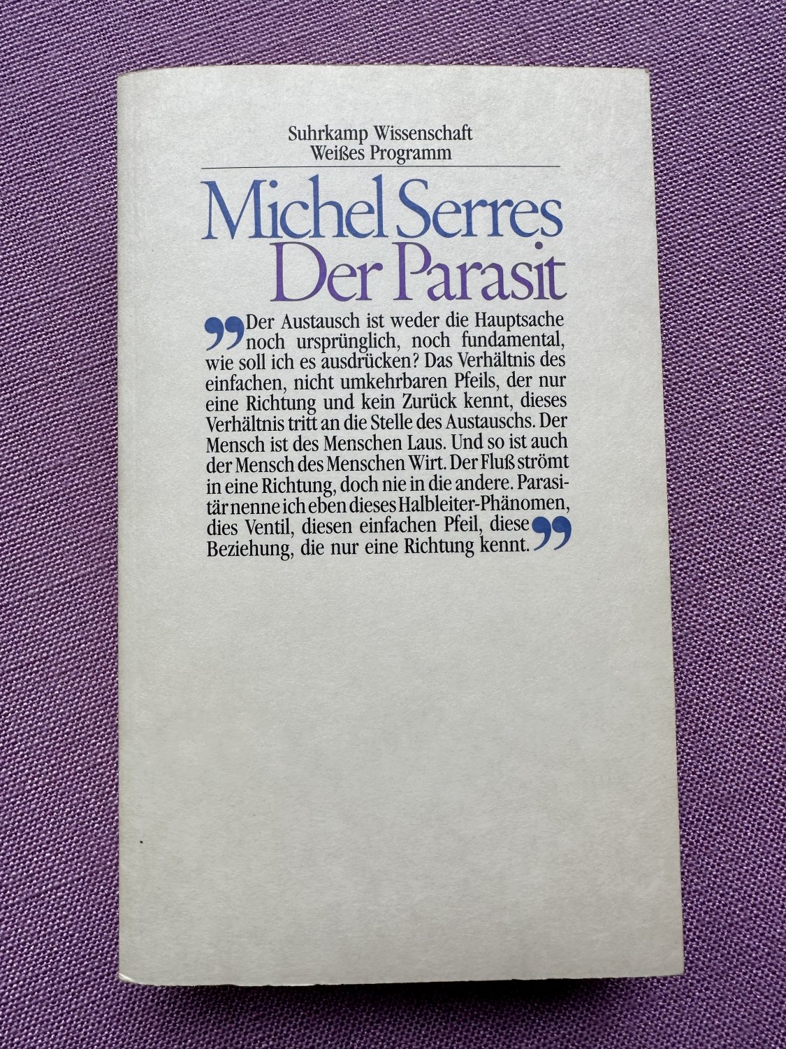 洋書 Michel Serres Der Parasit Amazon.com: The Parasite (Volume 1) (Posthumanities